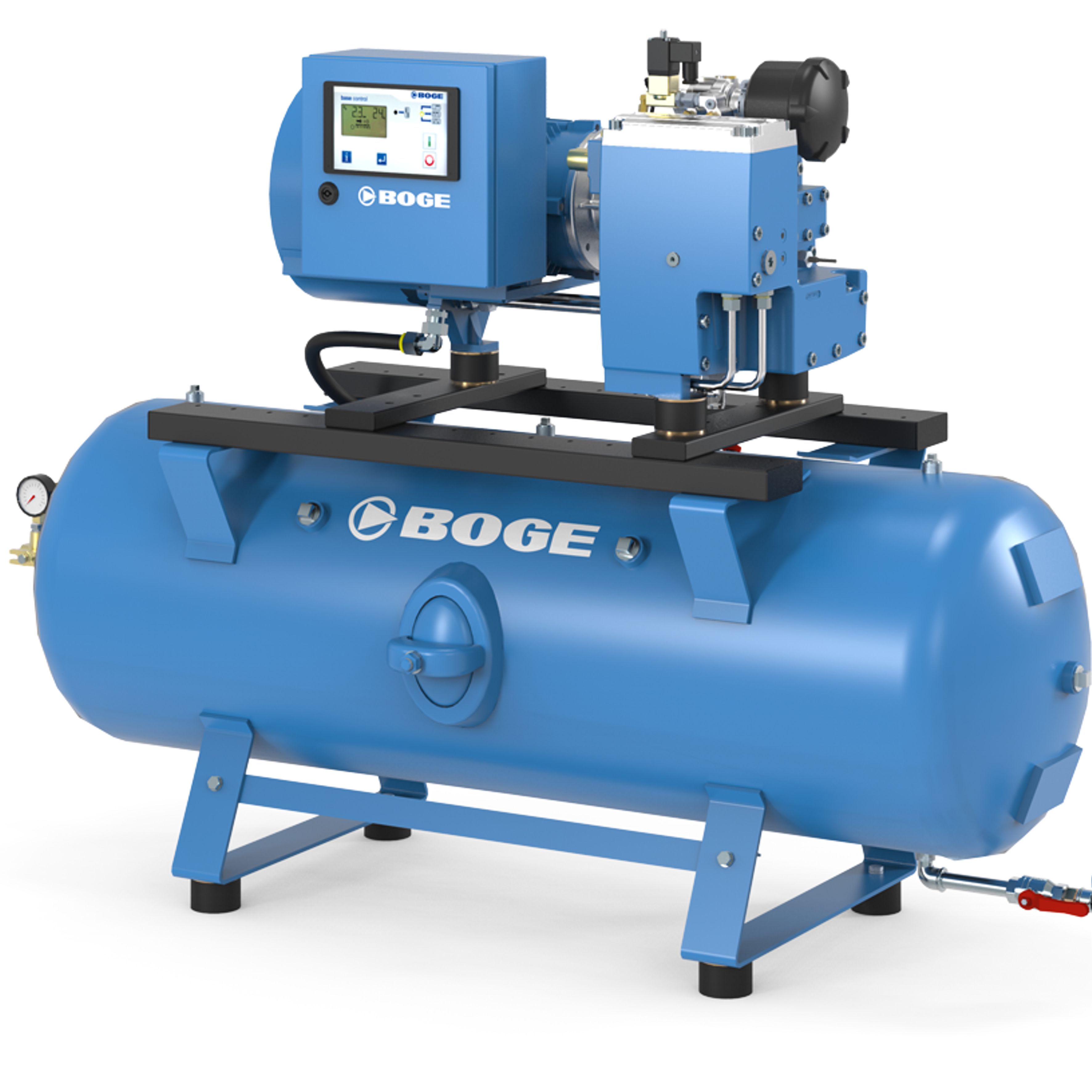 Компрессор воздушный винтовой Boge C 7 LR  (CL 7-) на ресивере