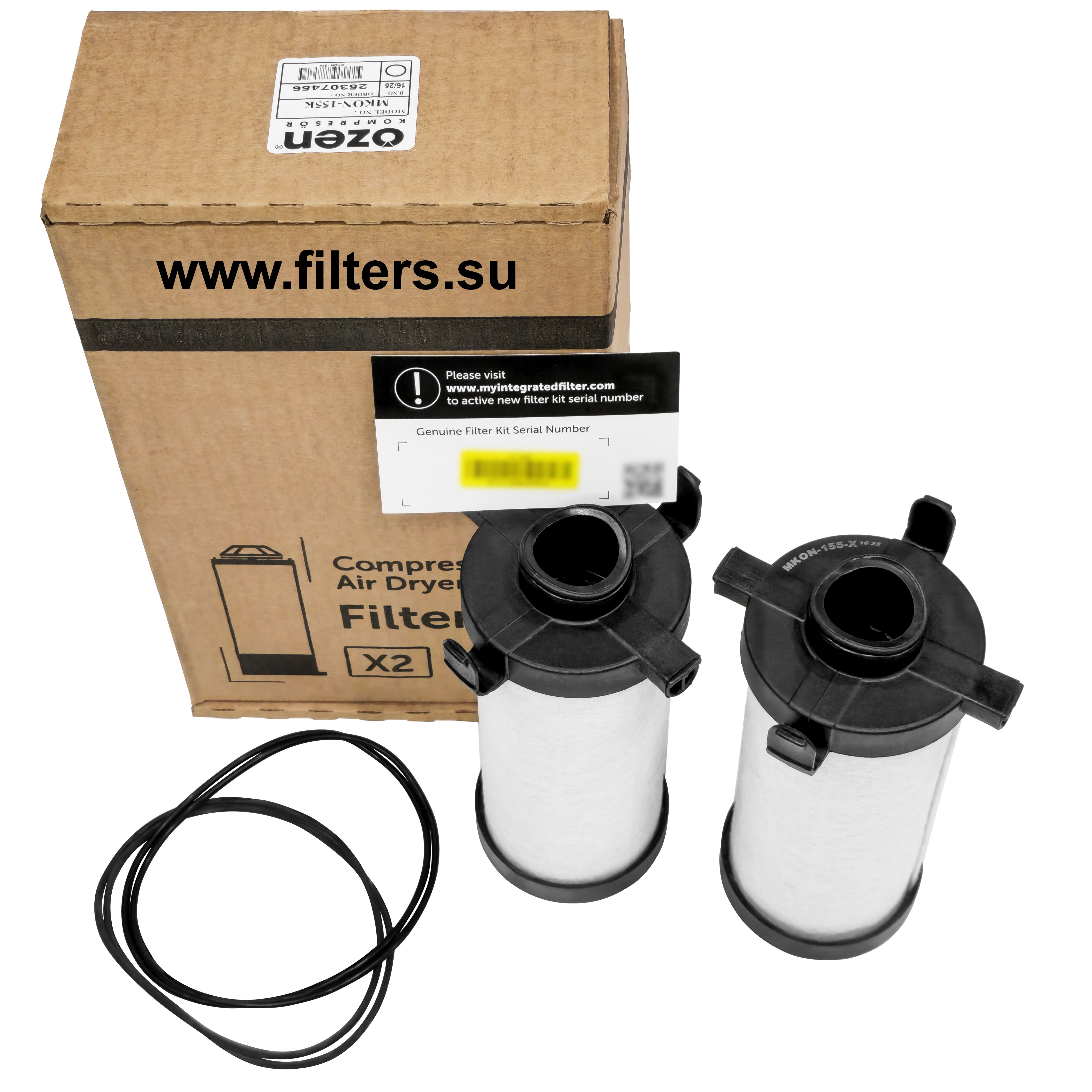 Комплект фильтрэлементов MKON 155K (O5102001550) для технического обслуживания осушителя OZEN ODRE 100, ODRE 155, ODRE 190